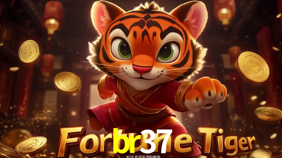 O carismático mascote do jogo de slot Fortune Tiger, um tigre fofo em pose de artes marciais, pronto para trazer sorte e multiplicadores de ganhos no cassino online br37.